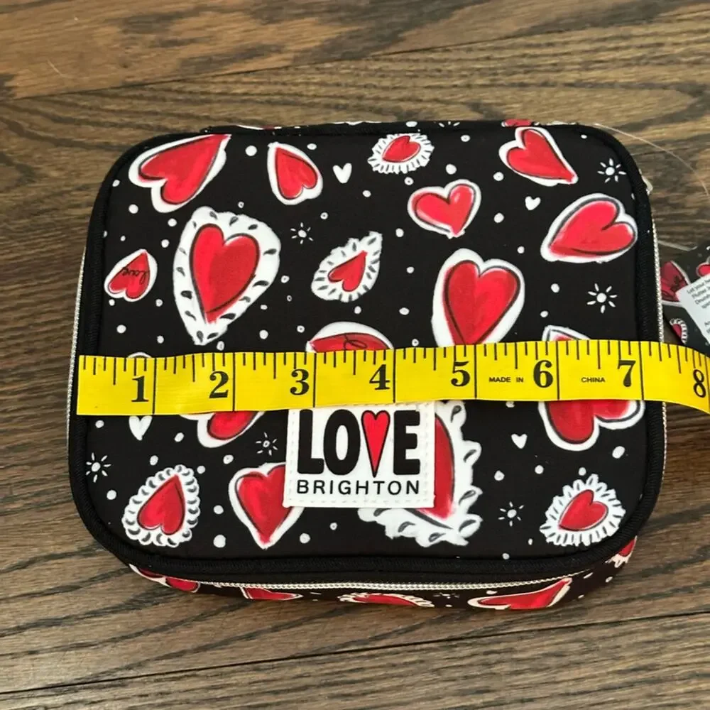Brighton Hearts A Flutter Travel Jewelry Case NWT - Picture 3 of 8